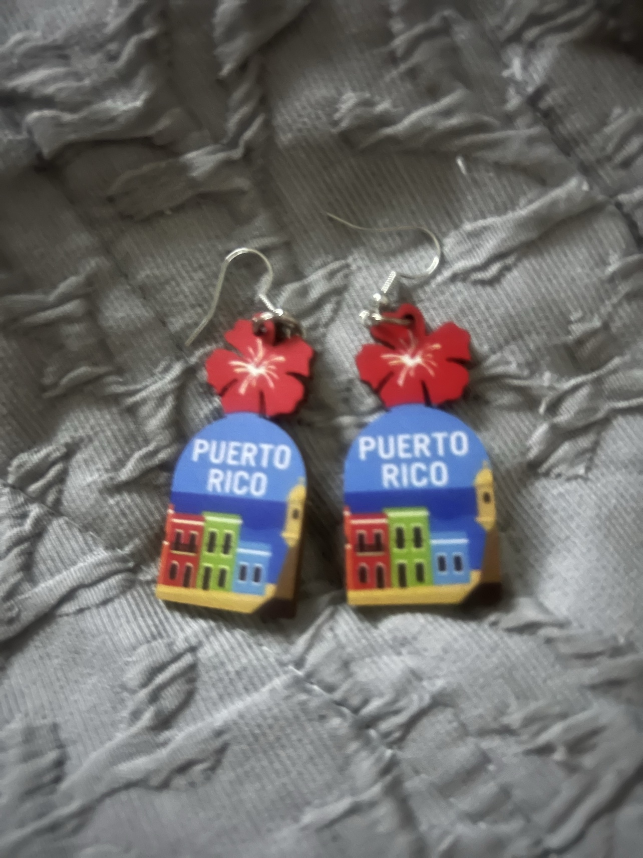 Diseño 04: aretes de casitas y amapola
